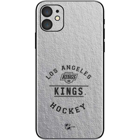 NHL Los Angeles Kings Black Text iPhone 11 Skin